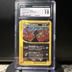 Pokemon Houndoom Aquapolis Holo Rare CGC 10 Gem Mint Graded Card H11/H32 2003 - Image 1