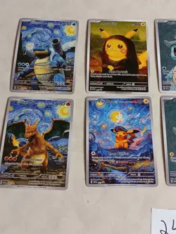 8 Pokemon x Van Gogh Black Star Promo ACG Art Card - read description - Image 2