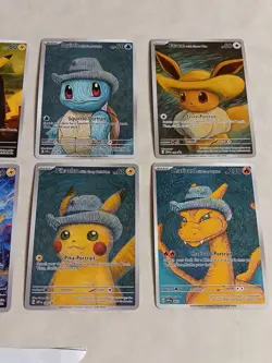 8 Pokemon x Van Gogh Black Star Promo ACG Art Card - read description - Image 3