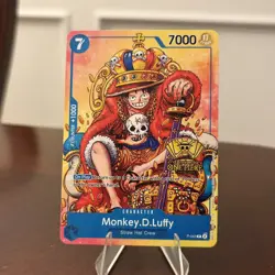 Monkey.D.Luffy (2nd Anniversary Stamped Promo) P-043 One Piece Promotion Cards - Image 1
