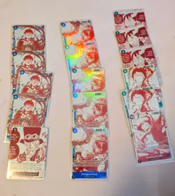 ONE PIECE CARD GAME 3RD ANNIVERSARY 16 Card Lot - ENGLISH NM Treasure Pack Promo - Image 1