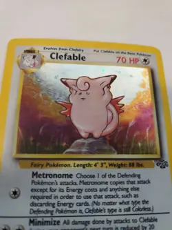 Clefable Jungle Set Holo Pokemon Card Base Fossil - Image 4