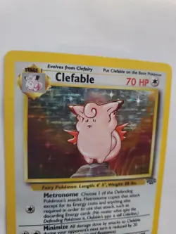 Clefable Jungle Set Holo Pokemon Card Base Fossil - Image 5