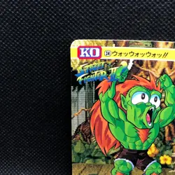 Blanka Street Fighter Ⅱ Capcom Bandai TCG Card 1992 No.34 Rare Japan F/S74 - Image 5