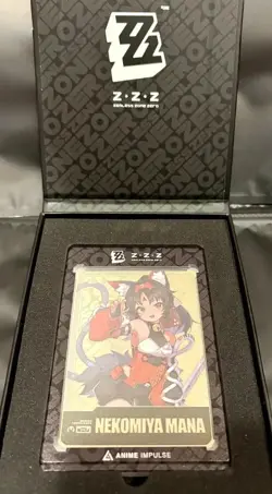 Zenless Zone Zero SILVER Nekomiya Mana Metal Card ZZZ Anime Impulse 2025 Zenless - Image 2