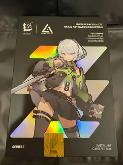 Zenless Zone Zero SILVER Nekomiya Mana Metal Card ZZZ Anime Impulse 2025 Zenless - Image 3