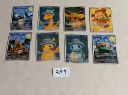 8 Pokemon x Van Gogh Black Star Promo ACG Art Card - read description - Image 1
