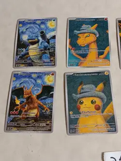8 Pokemon x Van Gogh Black Star Promo ACG Art Card - read description - Image 2