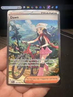 Pokemon Dawn 129/094 Full Art Holo Trainer Card English TCG - Image 2