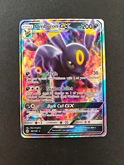 Umbreon GX 80/149 SM Base Set Ultra Rare Holo Pokemon Card LP - Image 1