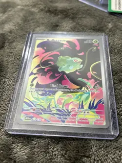 Pokemon TCG Bulbasaur Card 133/132 IR Mega Evolutions Near Mint Holo - Image 2