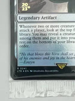 MTG Horn of the Mark Prerelease Foil Promo LTR #241 The Lord of the Rings Magic - Image 5