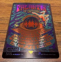 Palantir of Orthanc - Serialized Borderless Poster- MTG LOTR LTR - 026/100 - Image 3