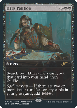 Dark Petition [Store Championships 2023] Magic MTG - Image 1