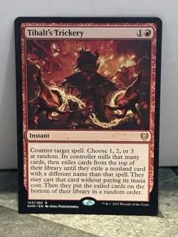 MTG Tibalts Trickery Kaldheim Regular KHM EPIC 153 NM LC1 - Image 1