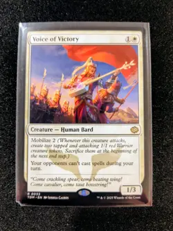 MTG Voice of Victory 0033 Tarkir: Dragonstorm NM - Image 1