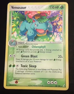 Venusaur 28/100 Crystal Guardians Rare 2006 Pokemon TCG LP - Image 1