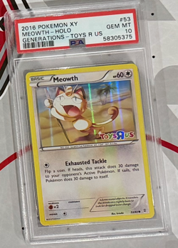 Meowth PSA 10 Toys R Us Promo 2016 53/83 Generations Black Star Pokemon - Image 1