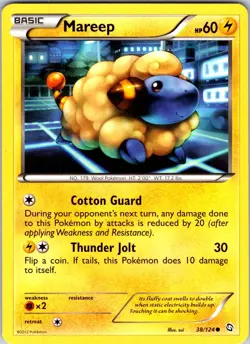 Mareep 38/124 Dragons Exalted Pokemon TCG LP Normal - Image 1