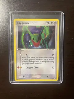 2006 - Pokemon TCG Rayquaza Holo Rare Card 3/17 Excellent Condition - Image 1