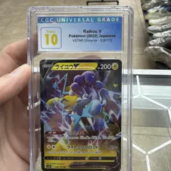 Raikou V Pokemon (2022) JPN Vstar Universe 38/172. Graded CGC Pristine 10 Slab. - Image 5