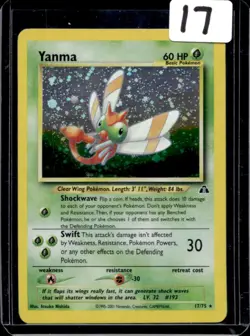 2001 Pokemon Neo Discovery Yanma Holo #17/75 - Image 1