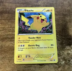 Pikachu XY89 XY Promo Holo Basic Thunder Wave Electric Ring 60 HP Pokemon TCG - Image 1