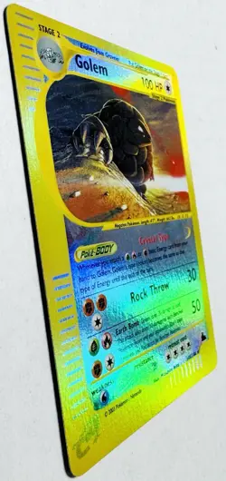 2003 Pokemon Skyridge 148/144 Golem Crystal Reverse Holo Secret Rare Mint !! - Image 3