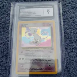 CGC 9 MINT MEW Holo Black Star Promo Pokemon League #9 Pokemon 2000 RARE HOLO - Image 2