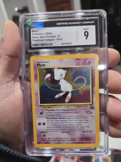 CGC 9 MINT MEW Holo Black Star Promo Pokemon League #9 Pokemon 2000 RARE HOLO - Image 5