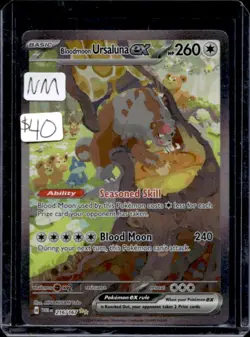 2024 Pokemon Twilight Masquerade Bloodmoon Ursaluna ex #216/167 - Image 1