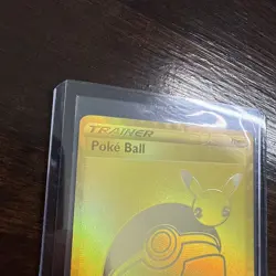 Pokemon TCG Celebrations Poke Ball Trainer SWSH146 Promo Full Art Gold - Image 5