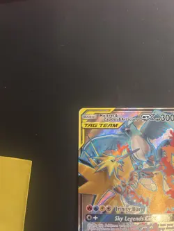 Pokemon Moltres & Zapdos & Articuno GX TAG TEAM Full Art Holo Hidden Fates 66/68 - Image 3