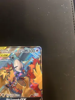 Pokemon Moltres & Zapdos & Articuno GX TAG TEAM Full Art Holo Hidden Fates 66/68 - Image 5