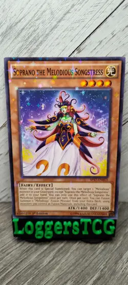 Yu-Gi-Oh! Soprano the Melodious Songstress STARFOIL / SP17-EN013 1st Edition LP - Image 1