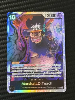 Marshall.D.Teach OP09-093 SR Emperors in the New World ONE PIECE ENGLISH MINT - Image 1