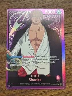 Shanks - ST05-001 - Leader - English - Near Mint - One Piece CCG - Image 1