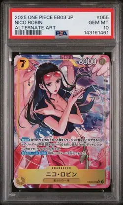Nico Robin EB03-055 - Japanese One Piece Heroines Edition Alt Art - PSA 10 - Image 1