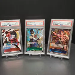 2025 One Piece 3rd Anniversary Winner Sabo Luffy Ace PSA 10 Sequential Set Of 3 - Image 1