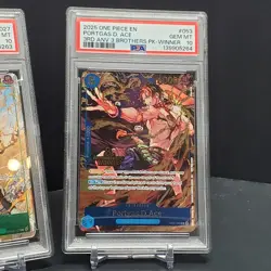 2025 One Piece 3rd Anniversary Winner Sabo Luffy Ace PSA 10 Sequential Set Of 3 - Image 4