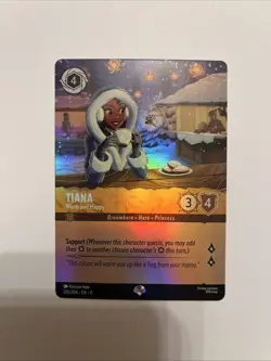 Disney Lorcana TCG Tiana Warm and Happy - Winterspell Epic - 205/204 - Image 1