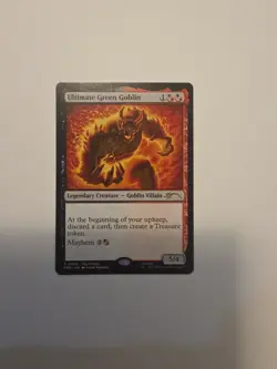 MTG Ultimate Green Goblin Play Promo Marvel Spider-Man Magic the Gathering TCG - Image 1