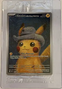 Pikachu With Grey Felt Hat 085 Promo Card Pokemon X Van Gogh SEALED - Image 1