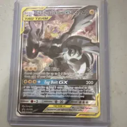 Pokemon Pikachu & Zekrom GX TAG TEAM SM168 Promo Holo Card 240 HP - Image 1
