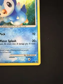 2007 Pokemon TCG Piplup Holo DP03 Rare Promo Card Swirl - Image 4