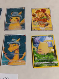 6 Pokemon x Van Gogh Black Star Promo ACG Art Card - Read Description - Image 2