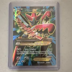 Pokemon M Scizor EX Full Art Ultra Rare Holo Breakpoint Mega 120/122 Card - Image 1