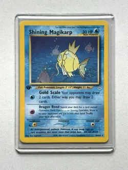 Shining Magikarp Pokemon Card Holo Rare 66/64 Neo Revelation 1st Edition LP - Image 1