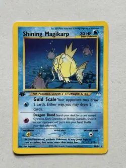 Shining Magikarp Pokemon Card Holo Rare 66/64 Neo Revelation 1st Edition LP - Image 2