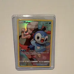 Pokemon TCG Piplup Holo Secret Rare Card Cosmic Eclipse 239/236 - Image 1